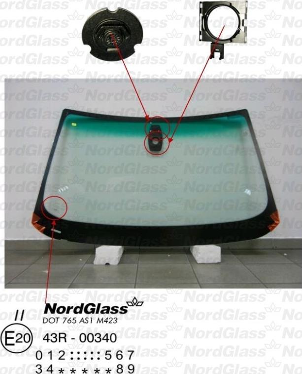 NordGlass 4043603 - Ветровое стекло avtokuzovplus.com.ua