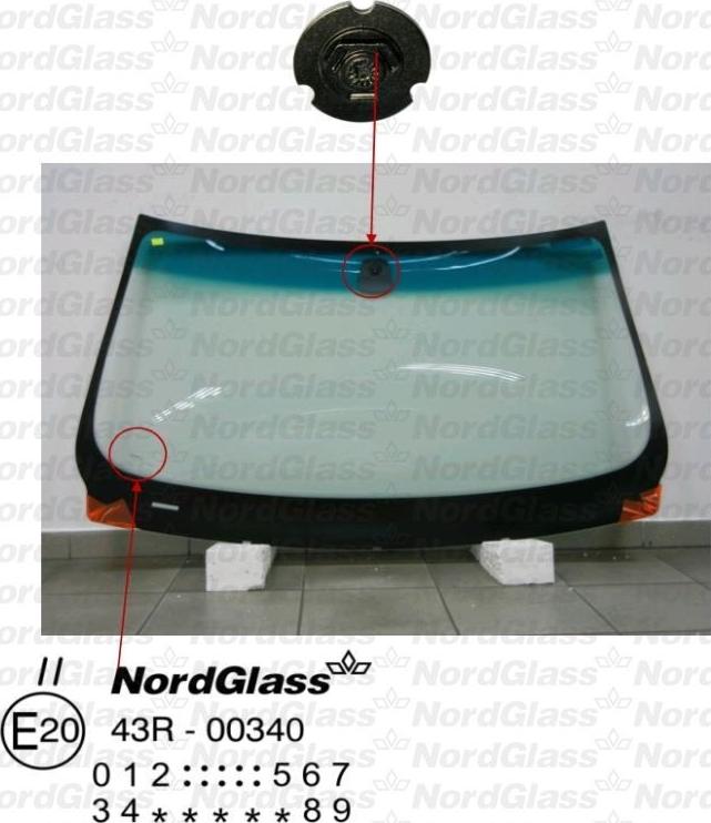 NordGlass 4043609 - Вітрове скло autocars.com.ua