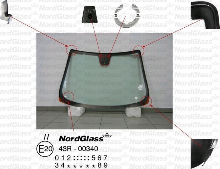 NordGlass 4043612 - Ветровое стекло avtokuzovplus.com.ua