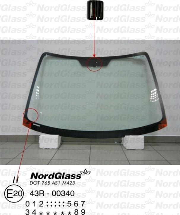 NordGlass 4043619 - Ветровое стекло avtokuzovplus.com.ua