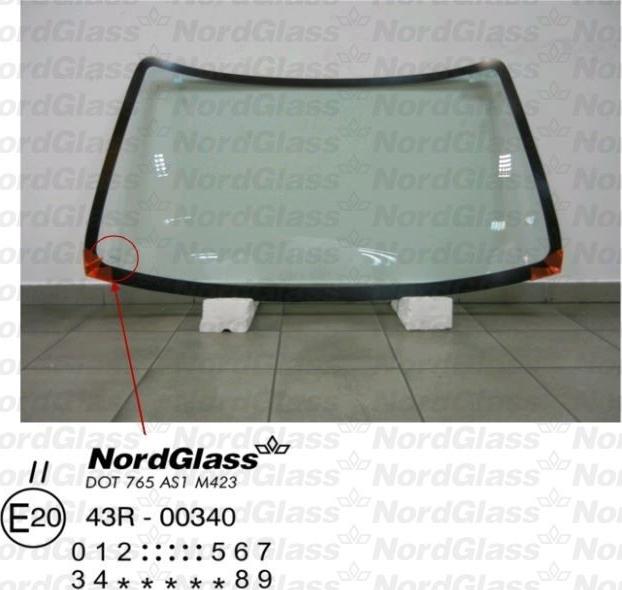 NordGlass 4043620 - Вітрове скло autocars.com.ua