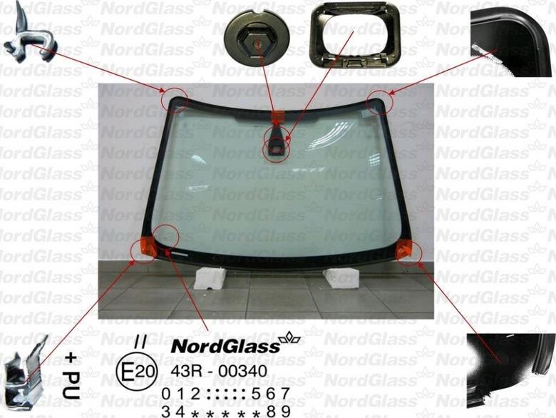 NordGlass 4043638 - Ветровое стекло avtokuzovplus.com.ua