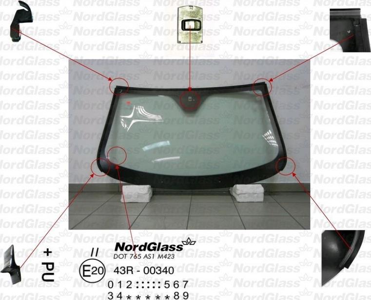 NordGlass 4043681 - Ветровое стекло avtokuzovplus.com.ua