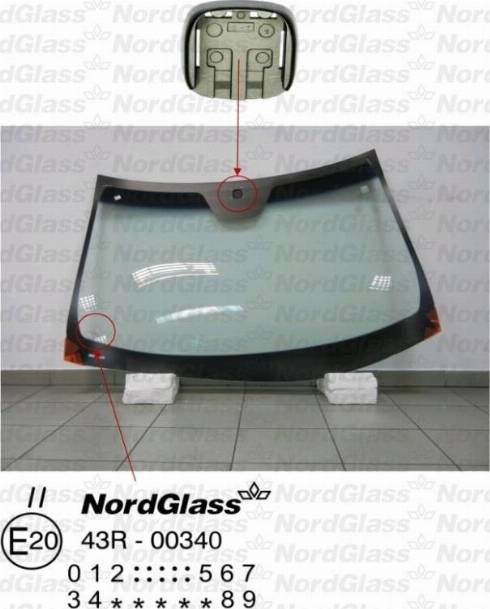 NordGlass 4043682 - Ветровое стекло avtokuzovplus.com.ua