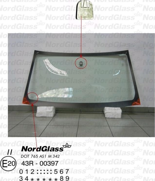 NordGlass 4043683 - Ветровое стекло avtokuzovplus.com.ua