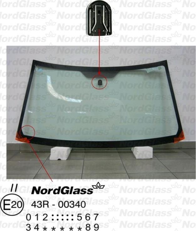 NordGlass 4043685 - Ветровое стекло avtokuzovplus.com.ua