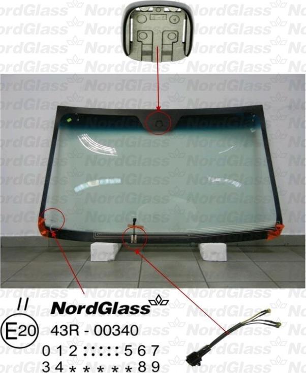 NordGlass 4043691 - Ветровое стекло avtokuzovplus.com.ua
