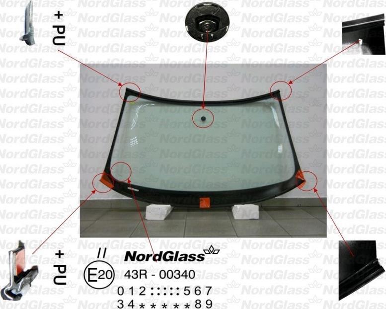 NordGlass 4043695 - Ветровое стекло avtokuzovplus.com.ua