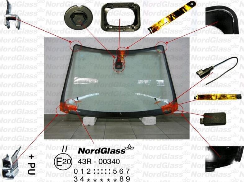 NordGlass 4043705 - Ветровое стекло avtokuzovplus.com.ua