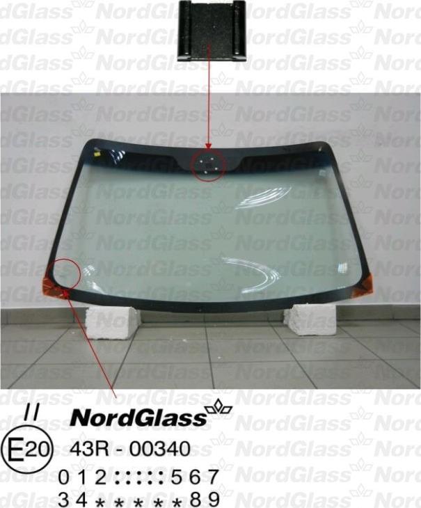 NordGlass 4043706 - Вітрове скло autocars.com.ua