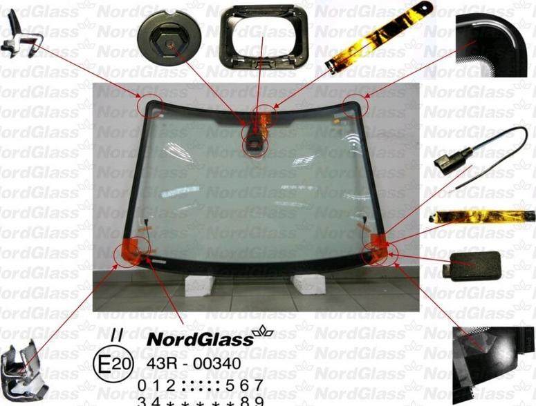 NordGlass 4043723 - Ветровое стекло avtokuzovplus.com.ua