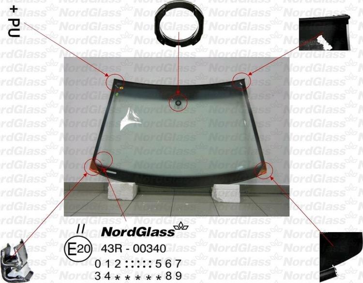 NordGlass 4043726 - Ветровое стекло avtokuzovplus.com.ua