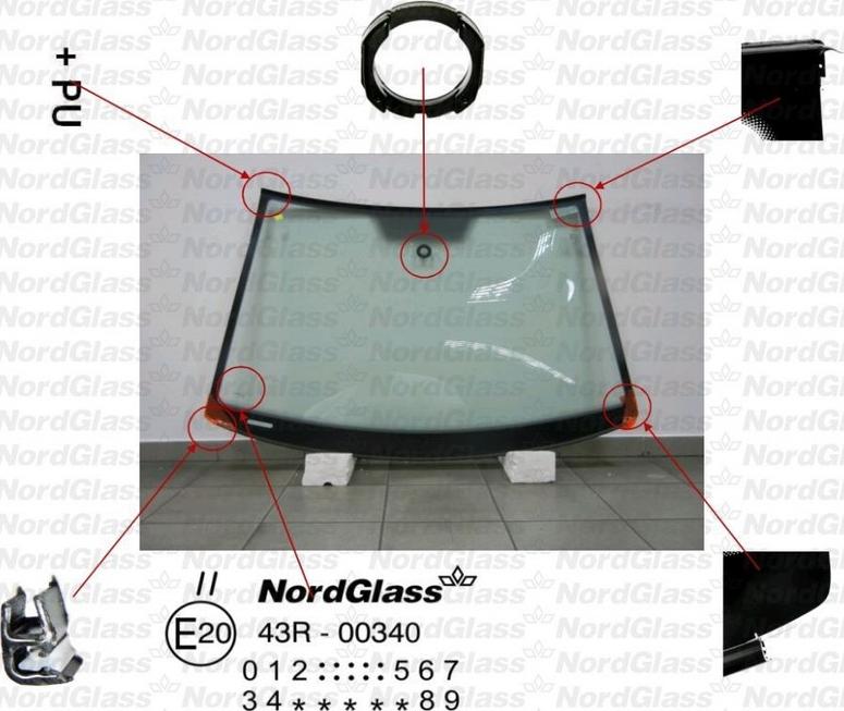 NordGlass 4043727 - Вітрове скло autocars.com.ua