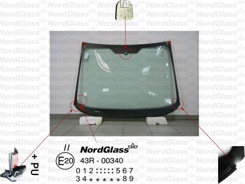 NordGlass 4043732 - Вітрове скло autocars.com.ua