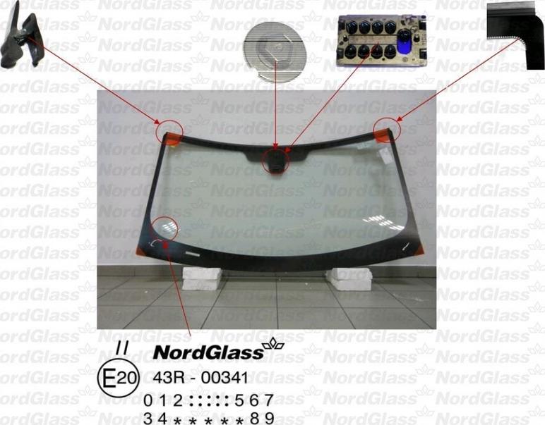 NordGlass 4043737 - Вітрове скло autocars.com.ua