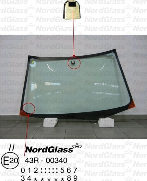 NordGlass 4043739 - Ветровое стекло avtokuzovplus.com.ua