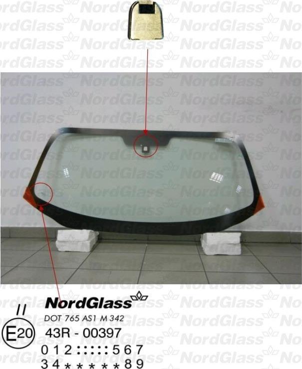 NordGlass 4043742 - Вітрове скло autocars.com.ua