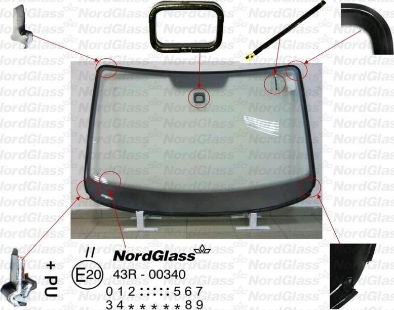 NordGlass 4043765 - Ветровое стекло avtokuzovplus.com.ua