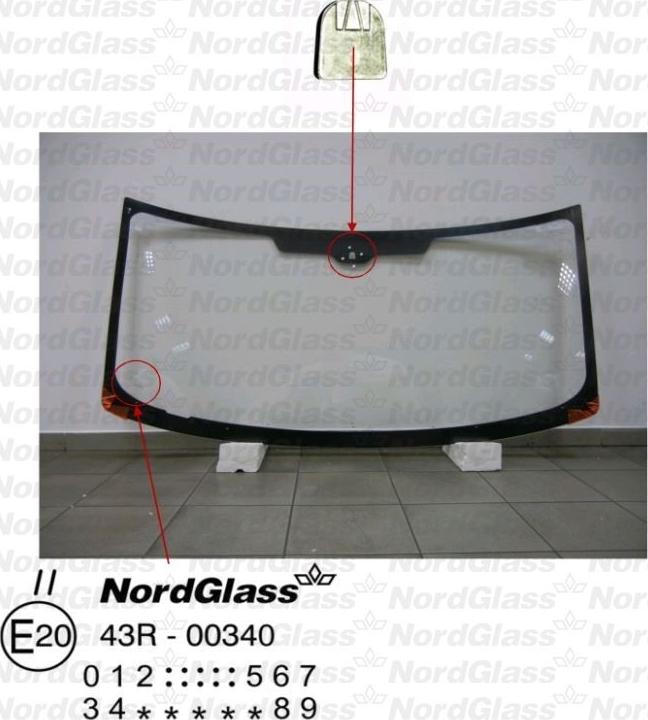 NordGlass 4043773 - Вітрове скло autocars.com.ua