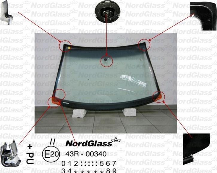 NordGlass 4043795 - Ветровое стекло avtokuzovplus.com.ua