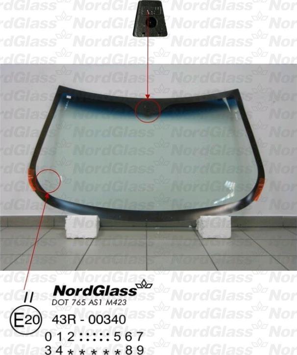 NordGlass 4043796 - Ветровое стекло avtokuzovplus.com.ua