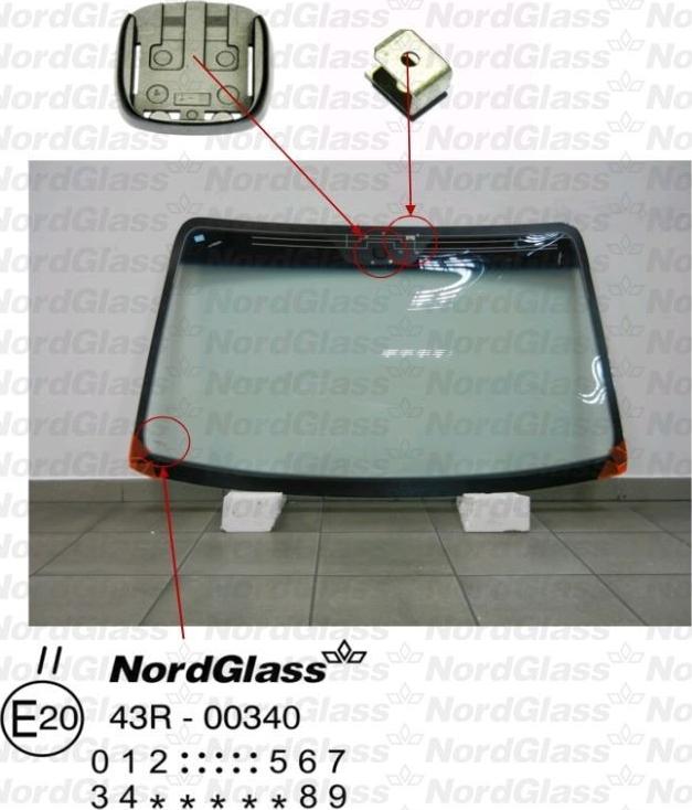 NordGlass 4043802 - Ветровое стекло avtokuzovplus.com.ua