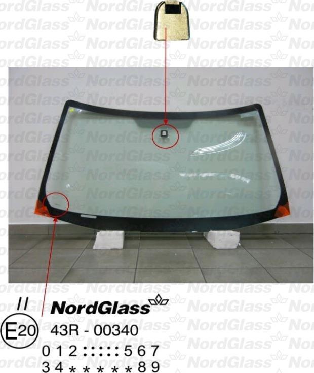 NordGlass 4043813 - Вітрове скло autocars.com.ua