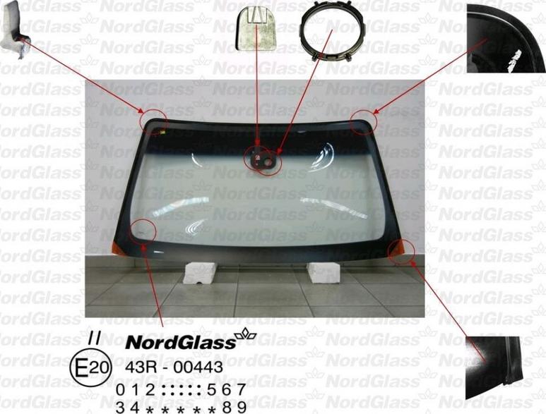 NordGlass 4043826 - Ветровое стекло avtokuzovplus.com.ua