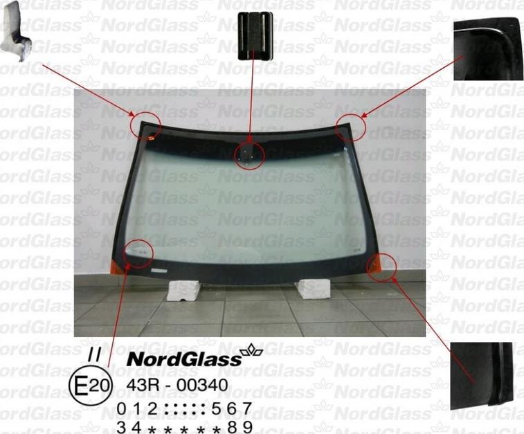 NordGlass 4043828 - Ветровое стекло avtokuzovplus.com.ua