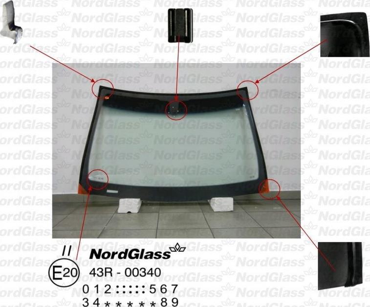 NordGlass 4043828 - Вітрове скло autocars.com.ua