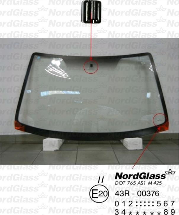 NordGlass 4043831 - Вітрове скло autocars.com.ua