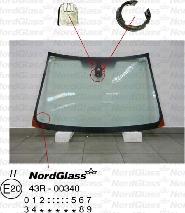 NordGlass 4043838 - Ветровое стекло avtokuzovplus.com.ua