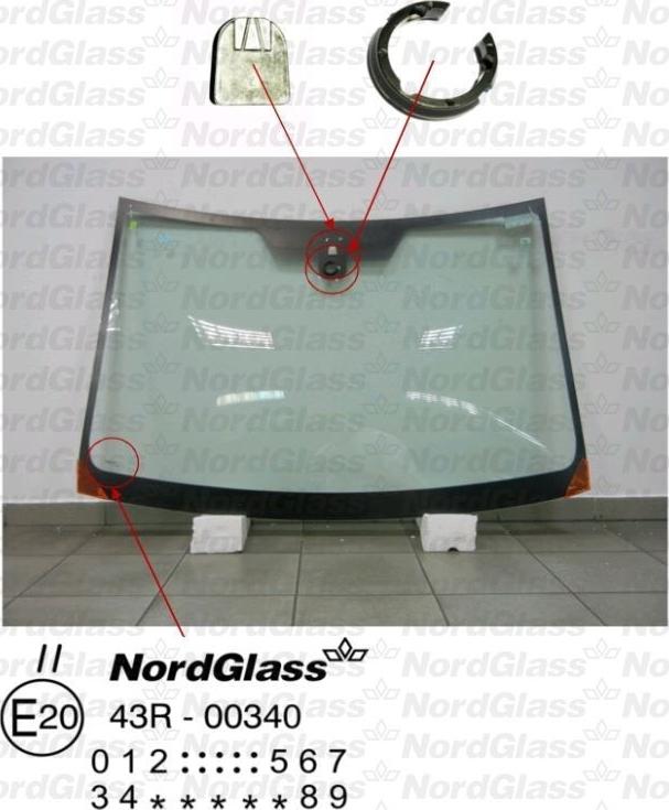 NordGlass 4043841 - Вітрове скло autocars.com.ua