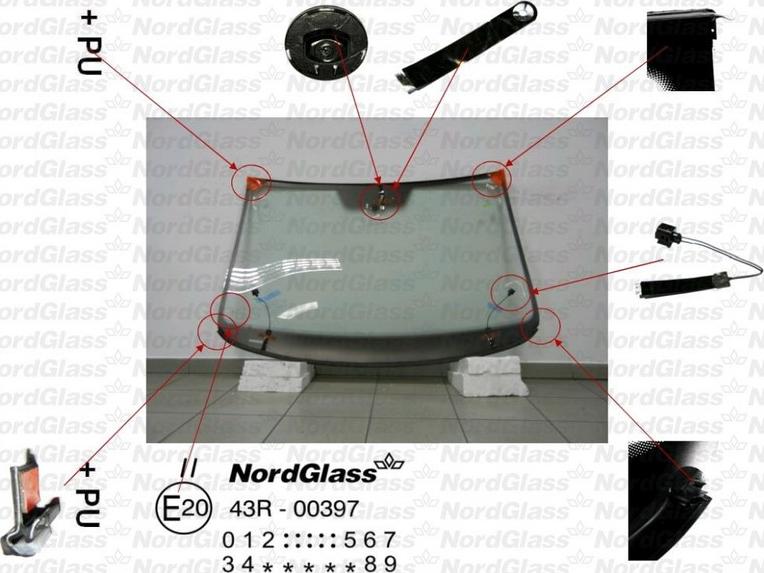 NordGlass 4043846 - Ветровое стекло avtokuzovplus.com.ua