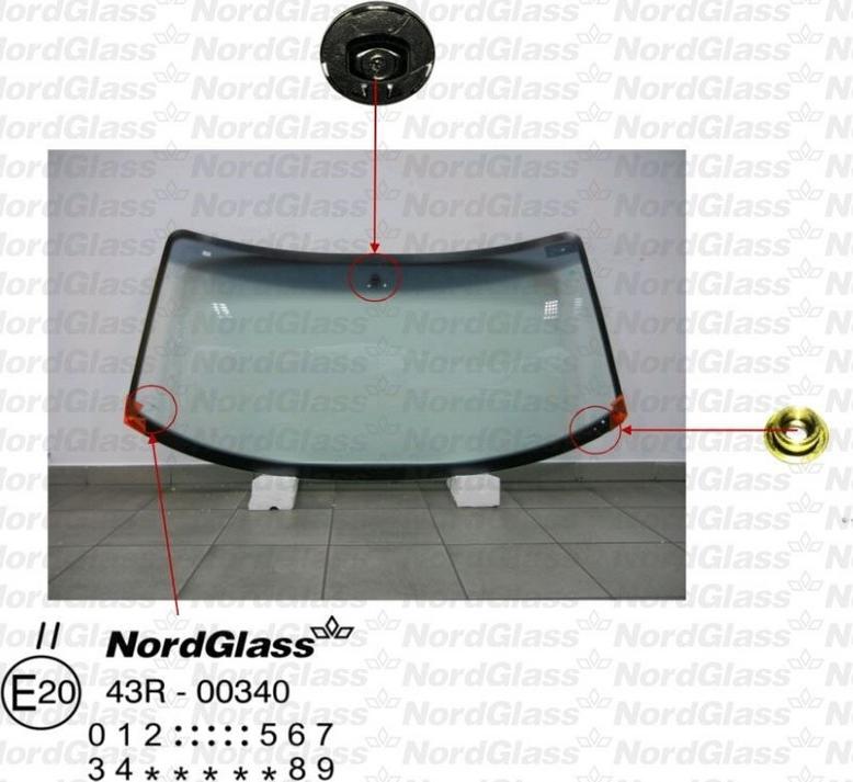 NordGlass 4043847 - Ветровое стекло avtokuzovplus.com.ua