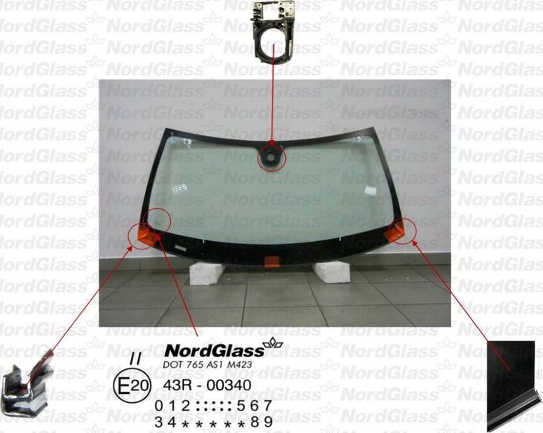 NordGlass 4043854 - Вітрове скло autocars.com.ua