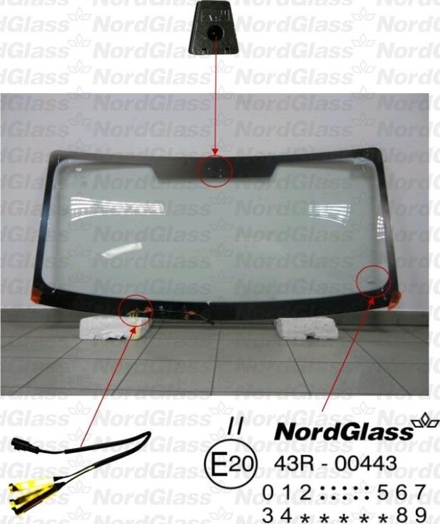 NordGlass 4043861 - Ветровое стекло avtokuzovplus.com.ua