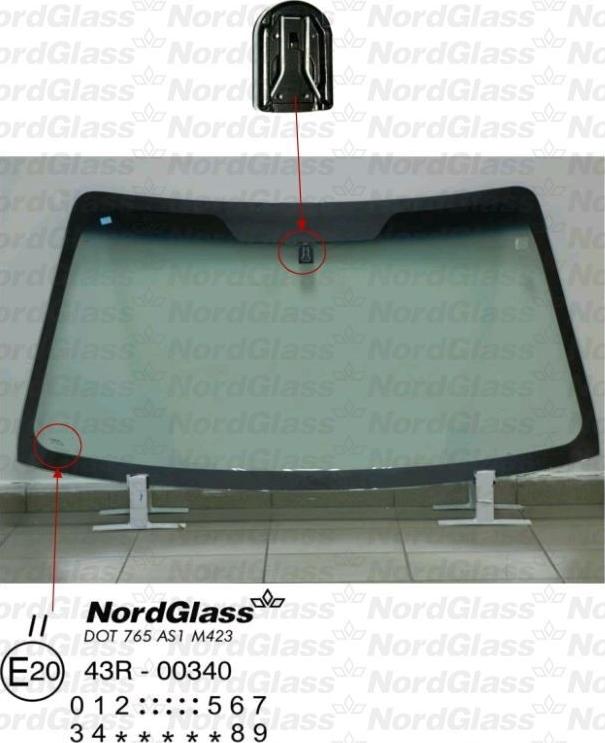 NordGlass 4043878 - Ветровое стекло avtokuzovplus.com.ua