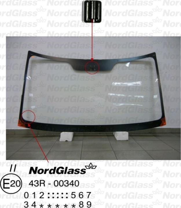 NordGlass 4043880 - Ветровое стекло avtokuzovplus.com.ua