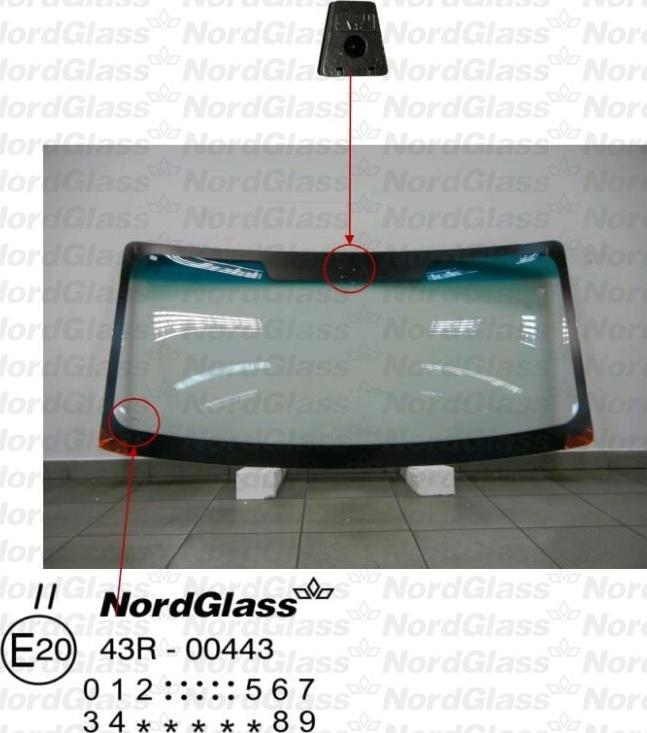 NordGlass 4043884 - Вітрове скло autocars.com.ua