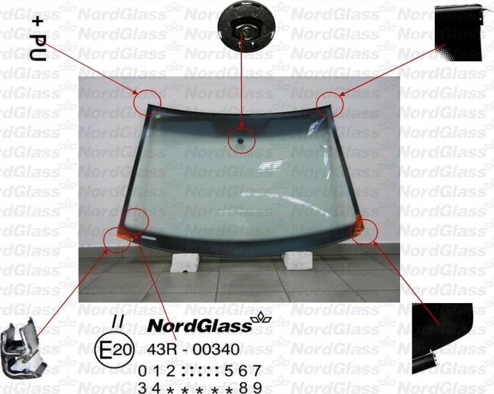 NordGlass 4043895 - Вітрове скло autocars.com.ua