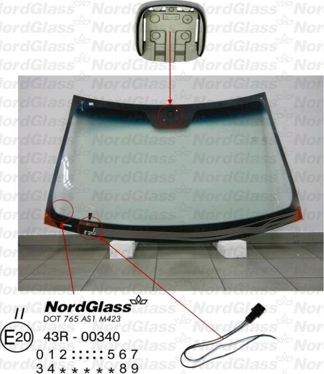 NordGlass 4043902 - Ветровое стекло avtokuzovplus.com.ua