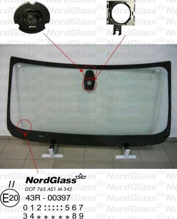 NordGlass 4043904 - Ветровое стекло avtokuzovplus.com.ua