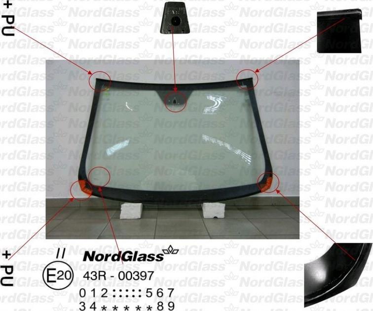 NordGlass 4043906 - Вітрове скло autocars.com.ua