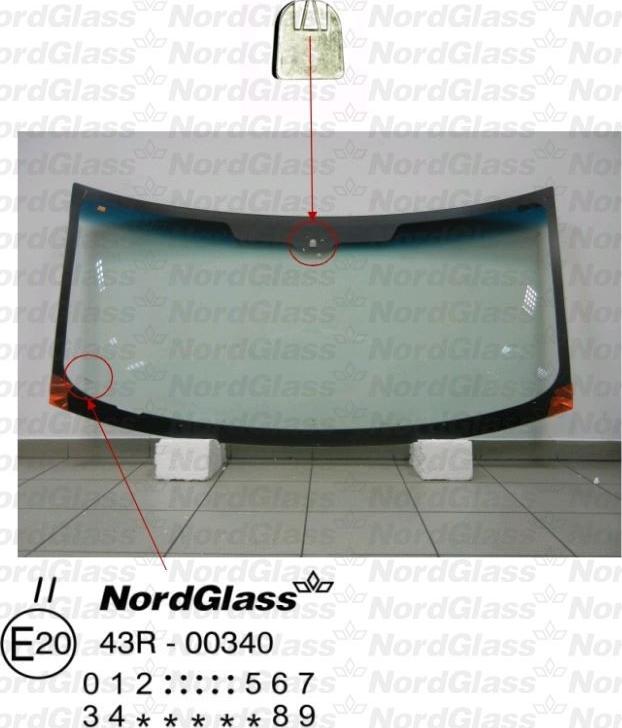 NordGlass 4043911 - Вітрове скло autocars.com.ua