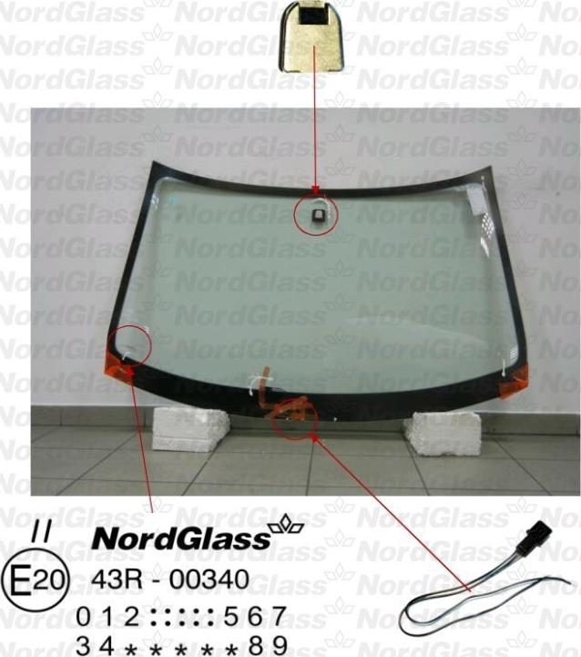 NordGlass 4043921 - Ветровое стекло avtokuzovplus.com.ua