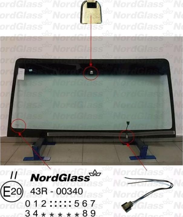 NordGlass 4043922 - Вітрове скло autocars.com.ua