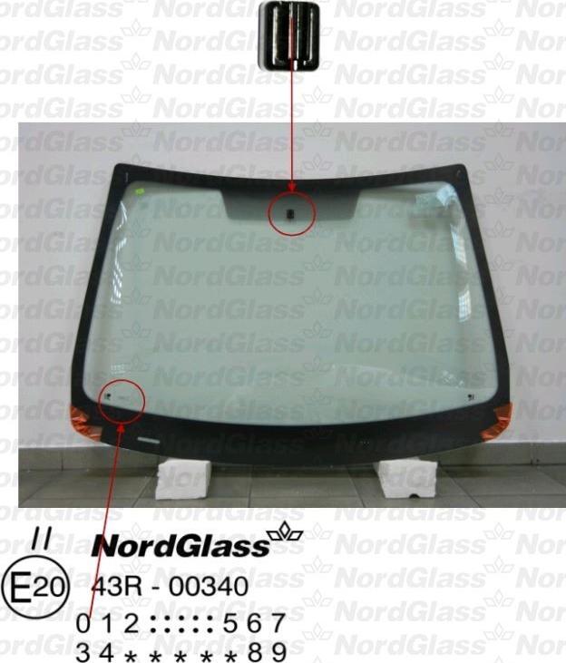 NordGlass 4043945 - Вітрове скло autocars.com.ua