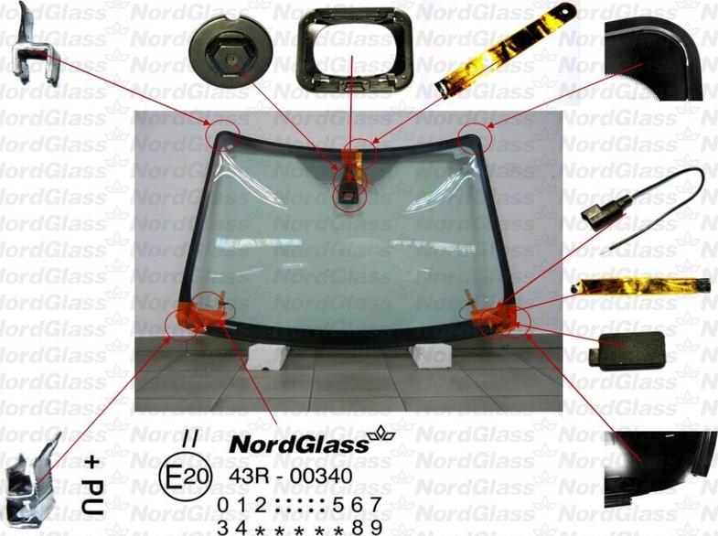 NordGlass 4043960 - Вітрове скло autocars.com.ua