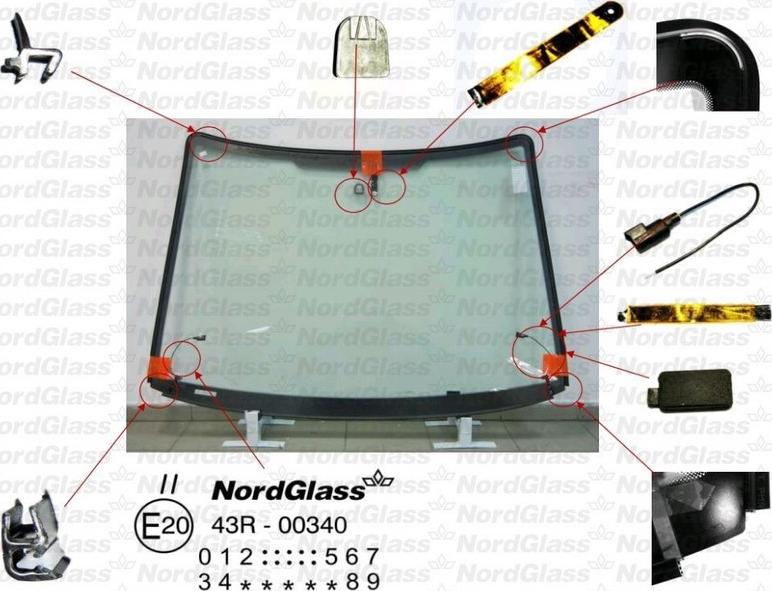 NordGlass 4043975 - Ветровое стекло avtokuzovplus.com.ua